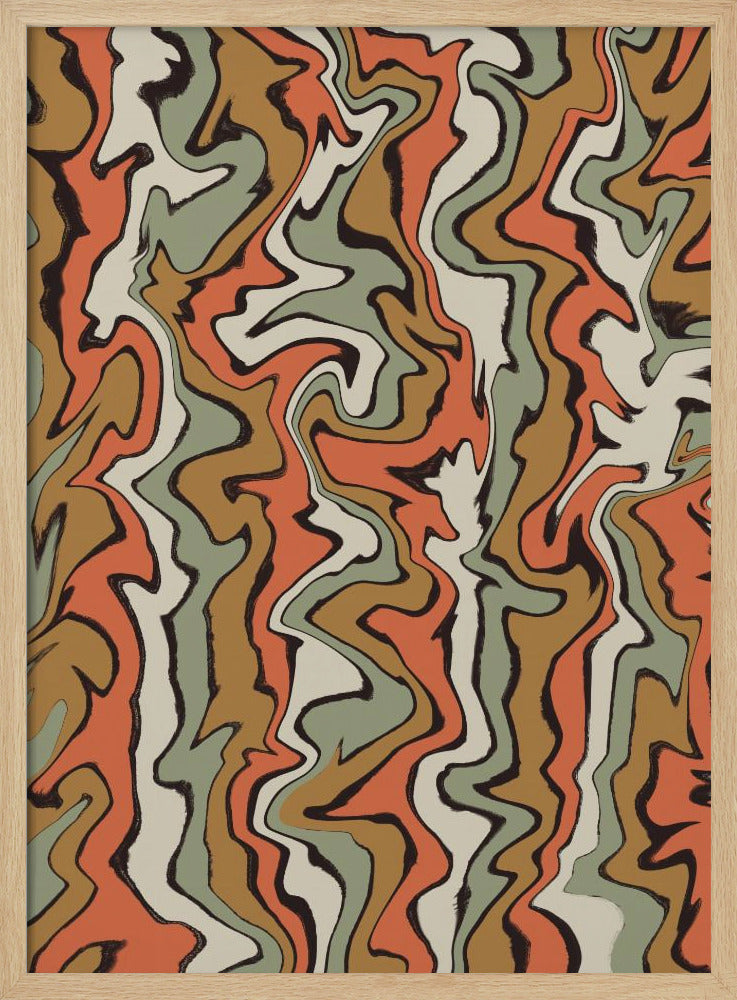 Flowing Earth Tones | Poster