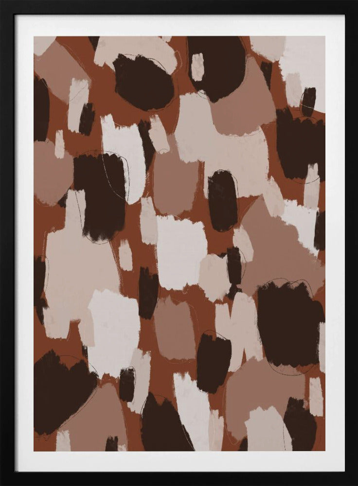 Earthy Brush Strokes | Poster