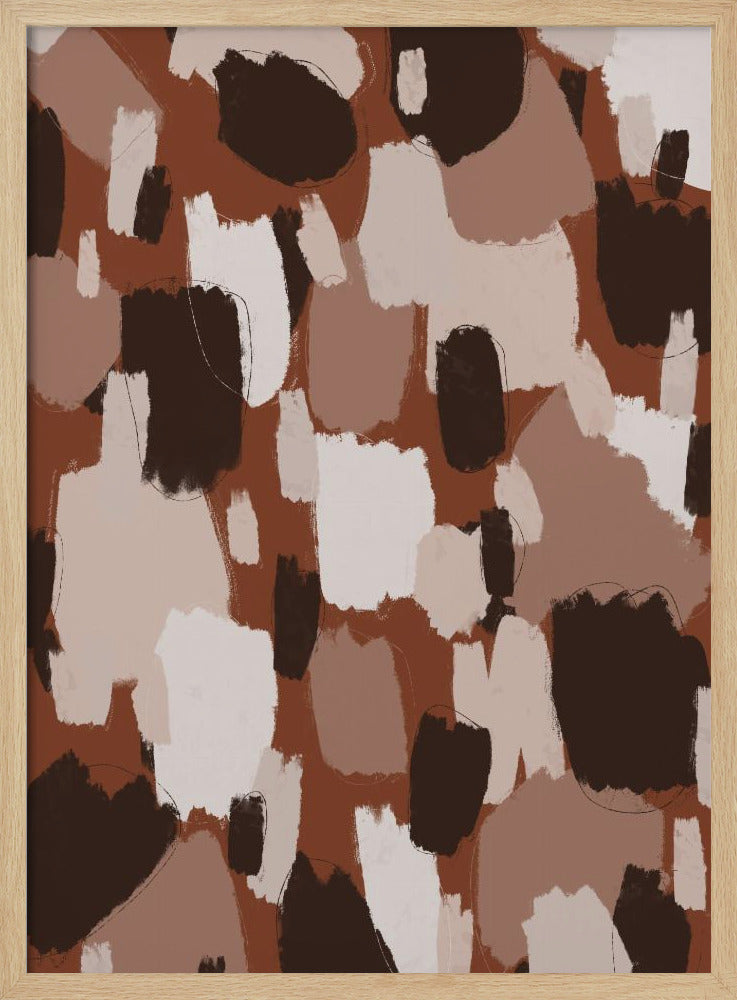 Earthy Brush Strokes | Poster