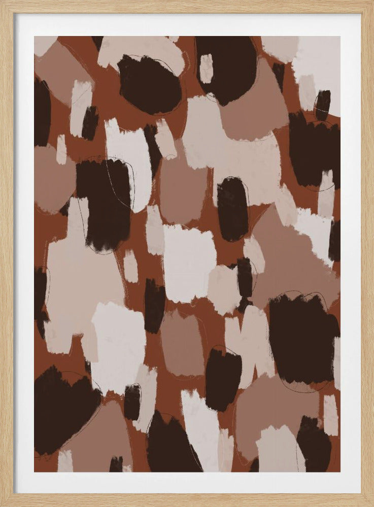 Earthy Brush Strokes | Poster