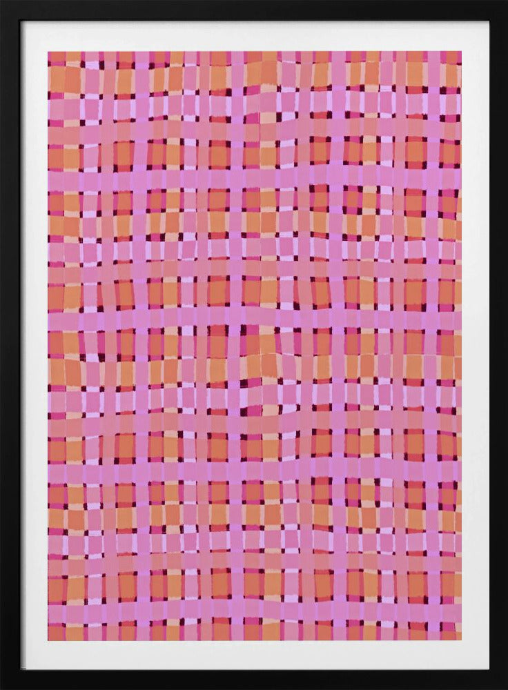 Warped Pink Lines | Poster
