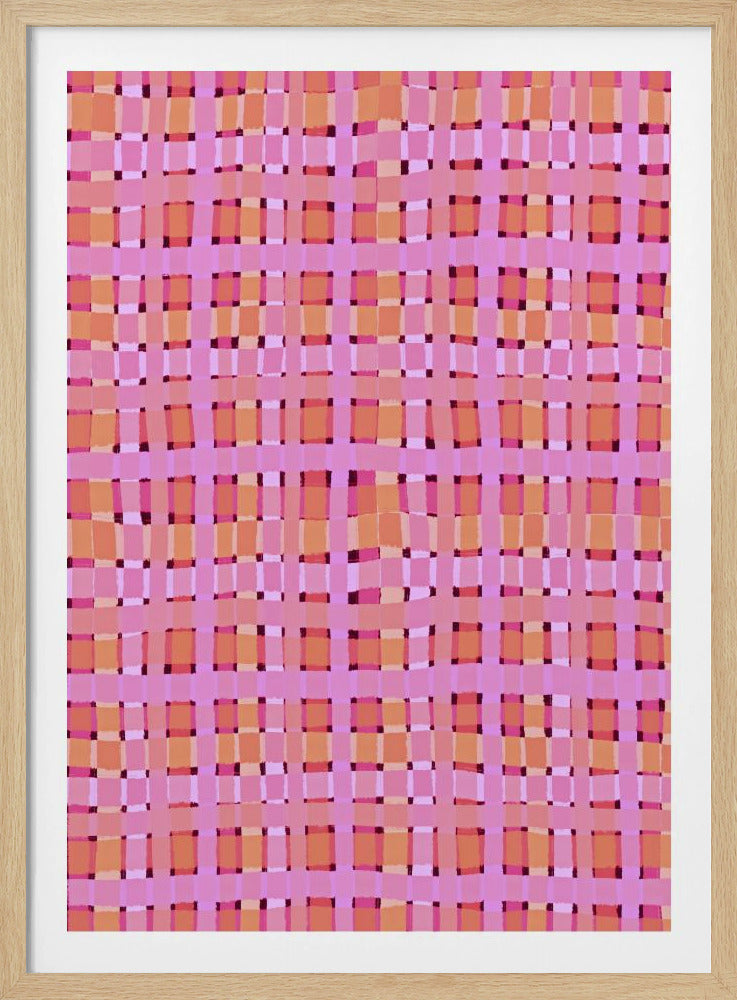 Warped Pink Lines | Poster