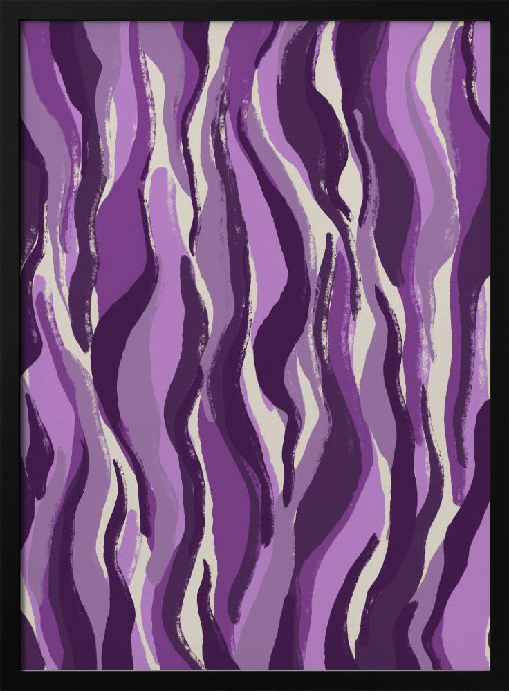 Purple Flame Waves | Poster