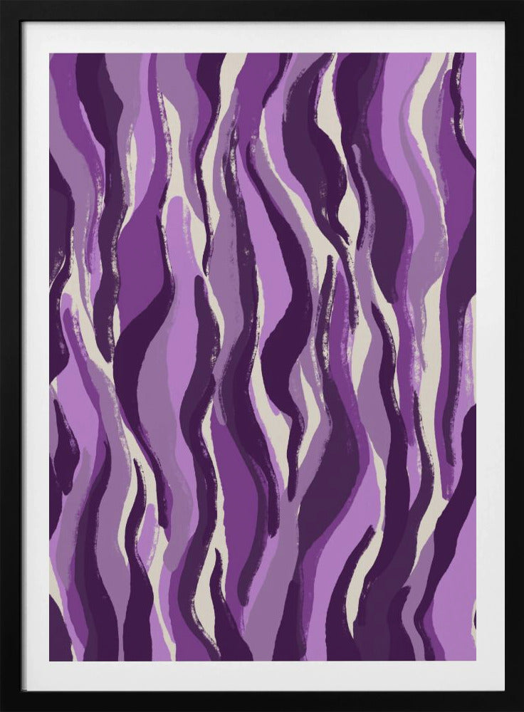 Purple Flame Waves | Poster