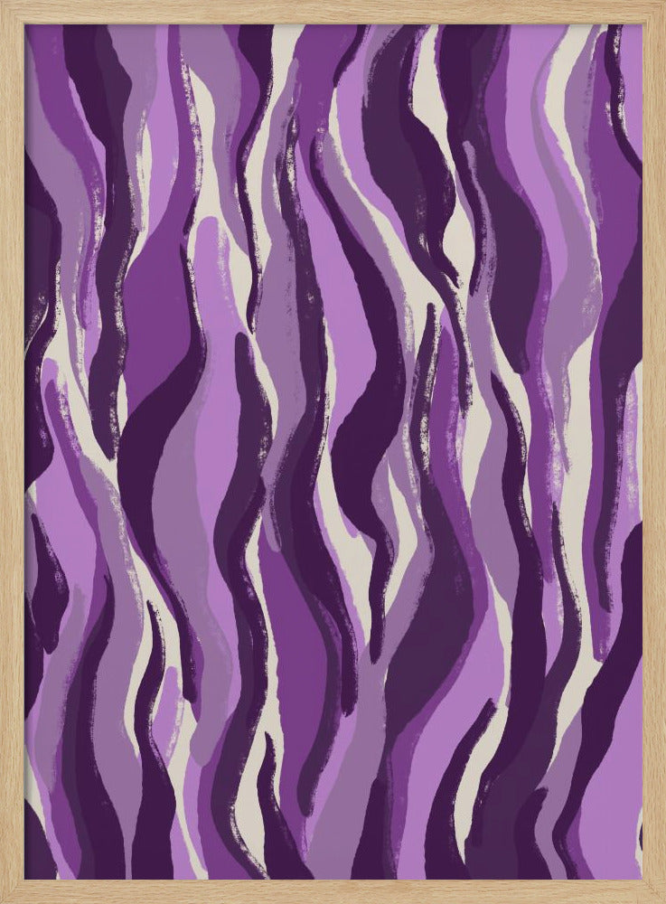 Purple Flame Waves | Poster
