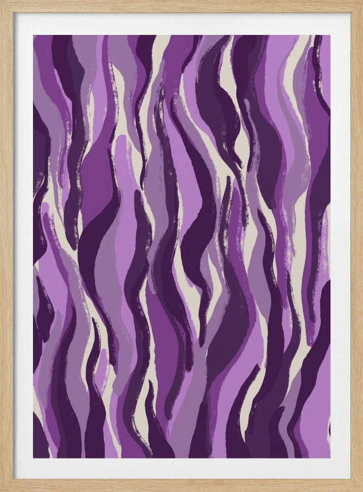 Purple Flame Waves | Poster