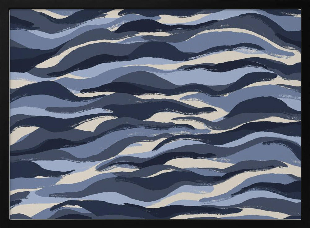 Waves of Indigo | Poster
