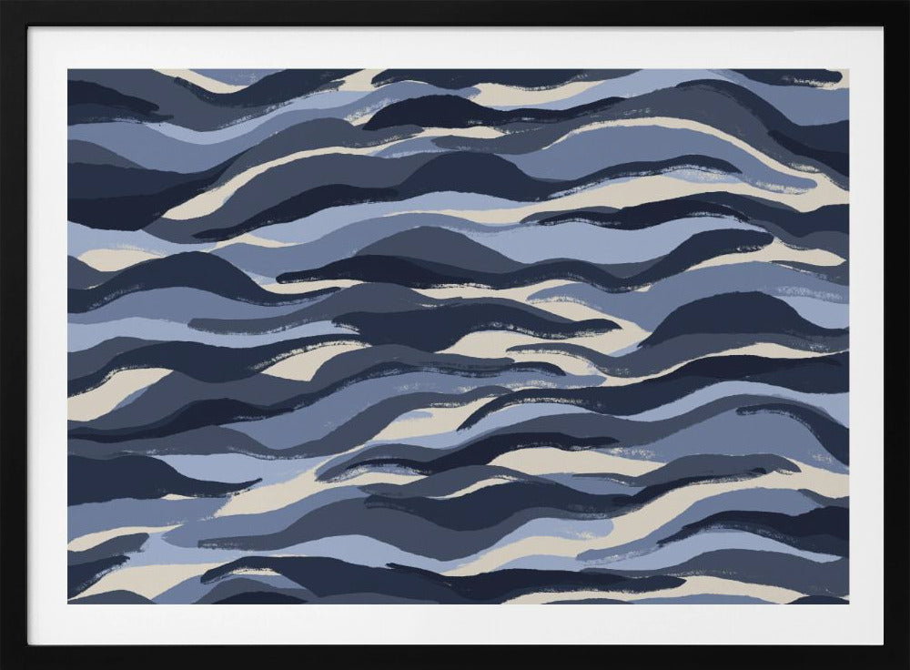 Waves of Indigo | Poster