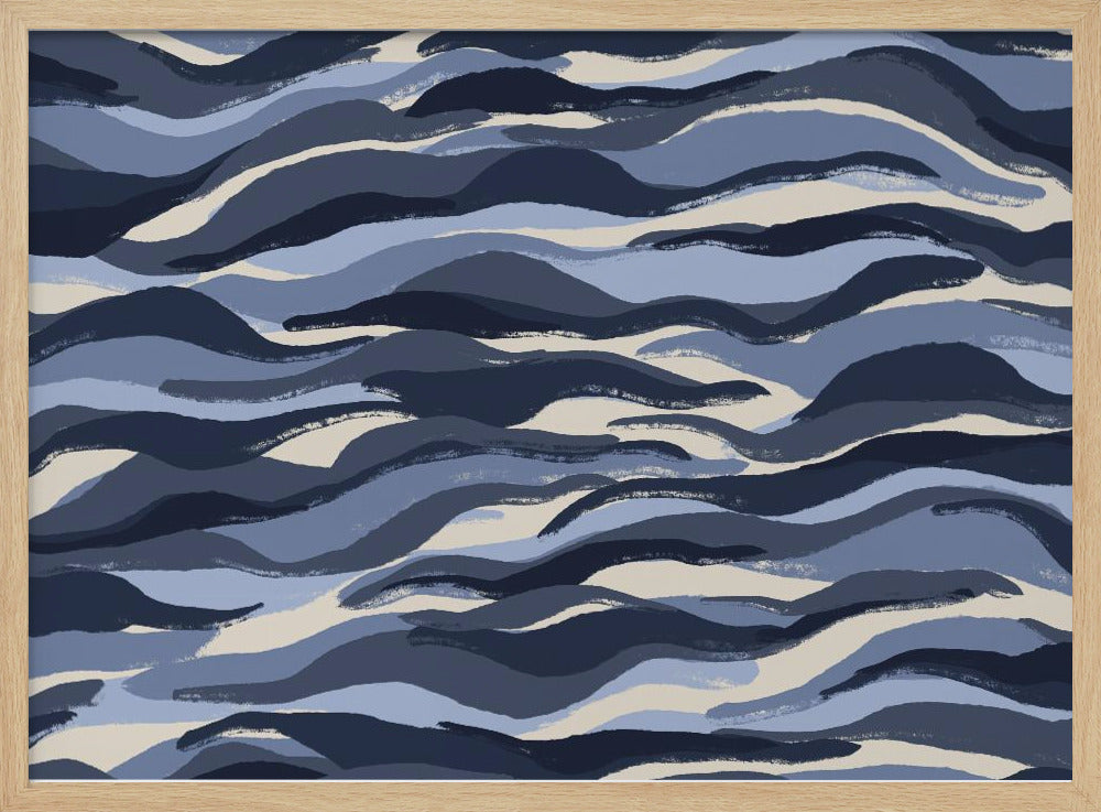 Waves of Indigo | Poster