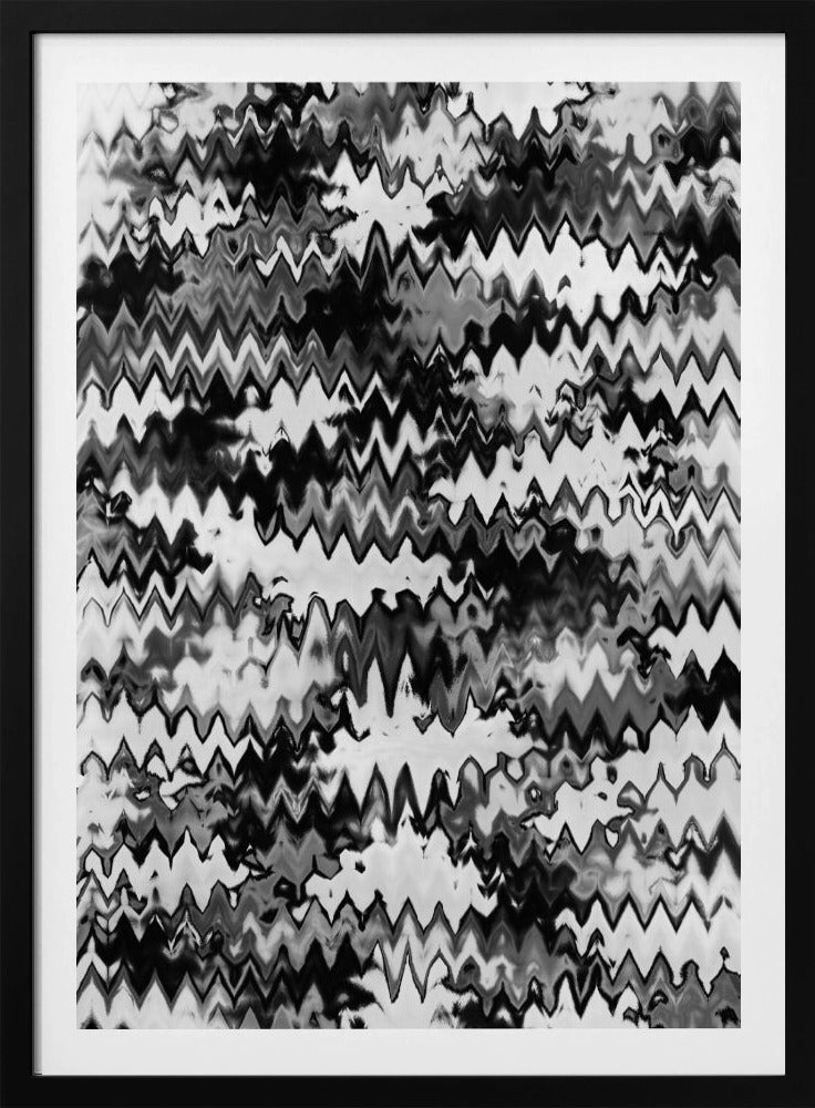 Zigzag Monochrome | Poster