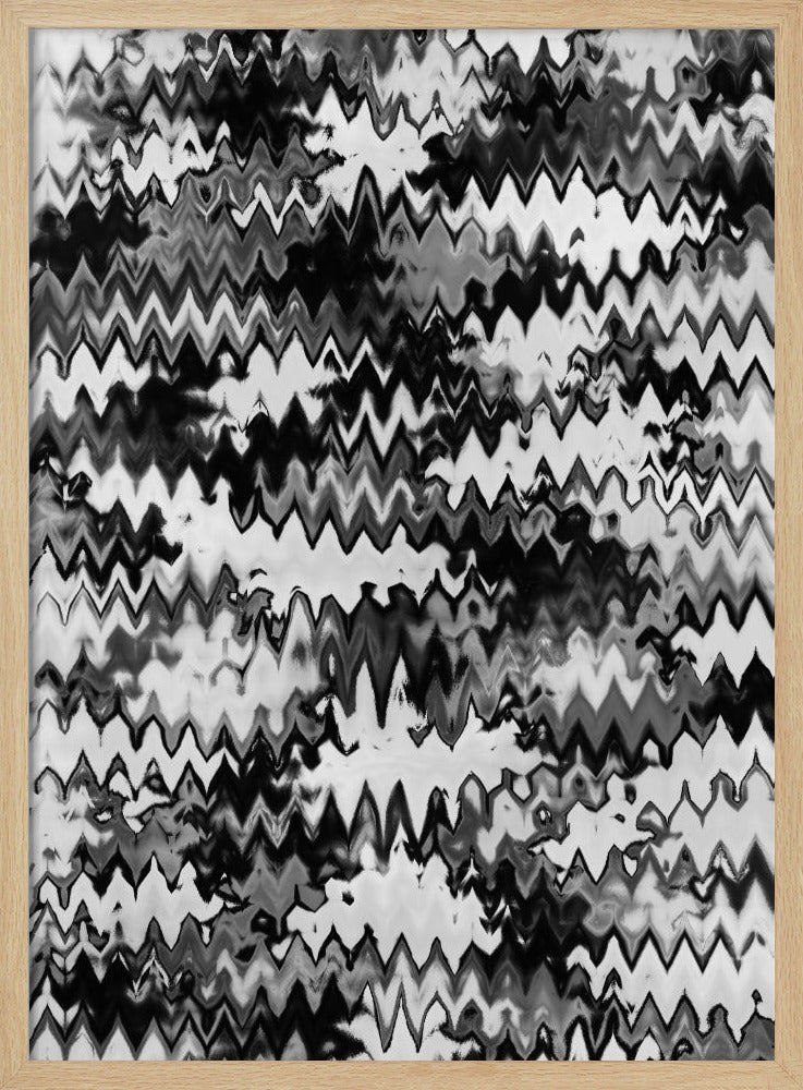 Zigzag Monochrome | Poster
