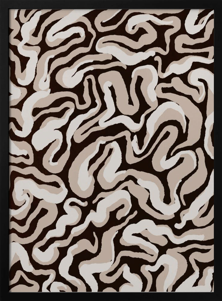 Swirling Earth Tones | Poster