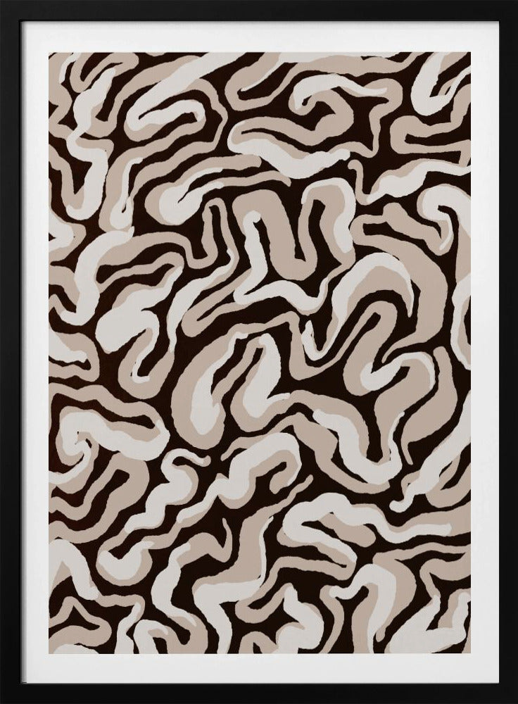 Swirling Earth Tones | Poster