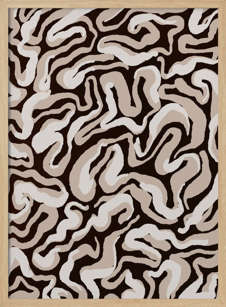 Swirling Earth Tones | Poster
