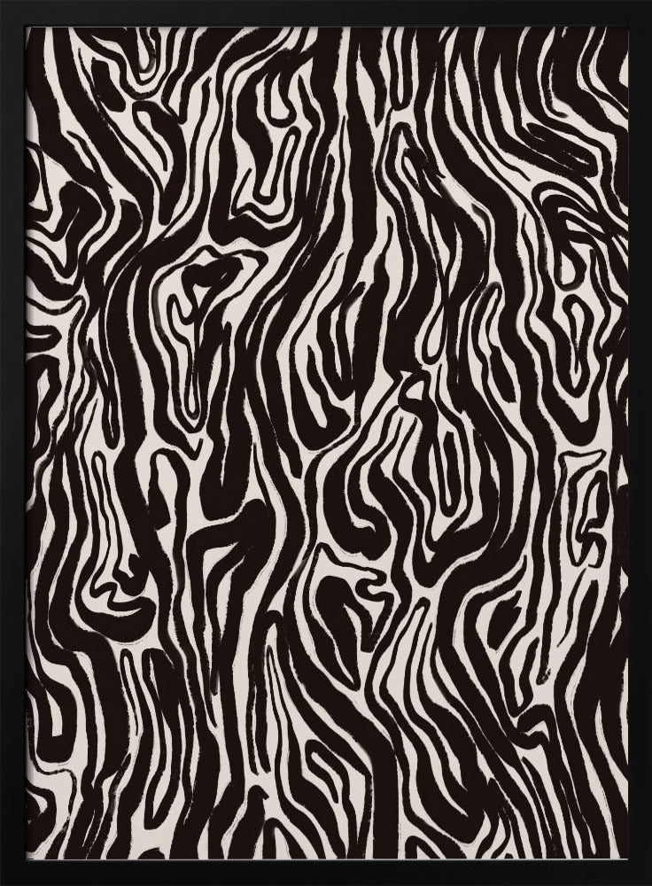 Zebra Waves | Poster