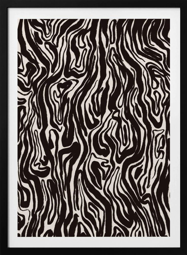 Zebra Waves | Poster