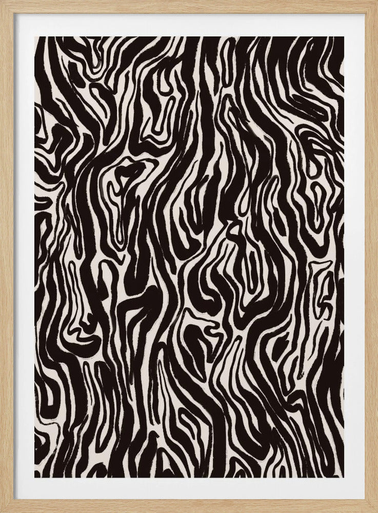 Zebra Waves | Poster