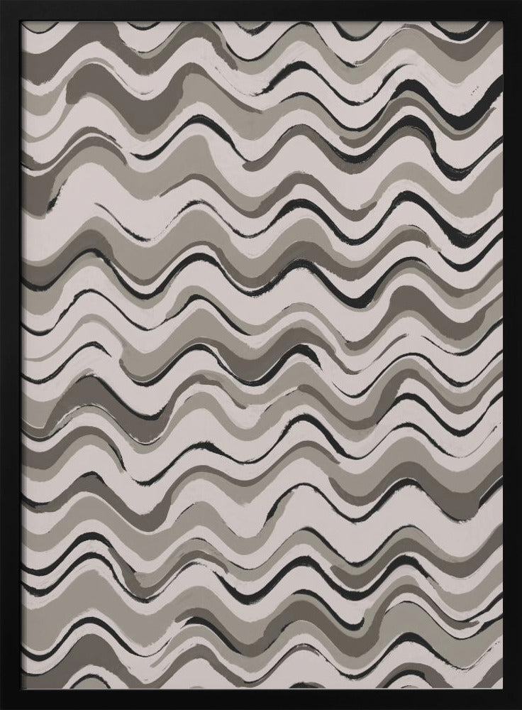 Monochrome Waves | Poster