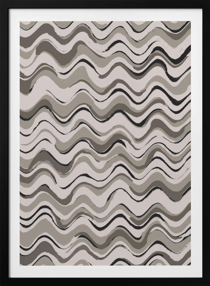 Monochrome Waves | Poster