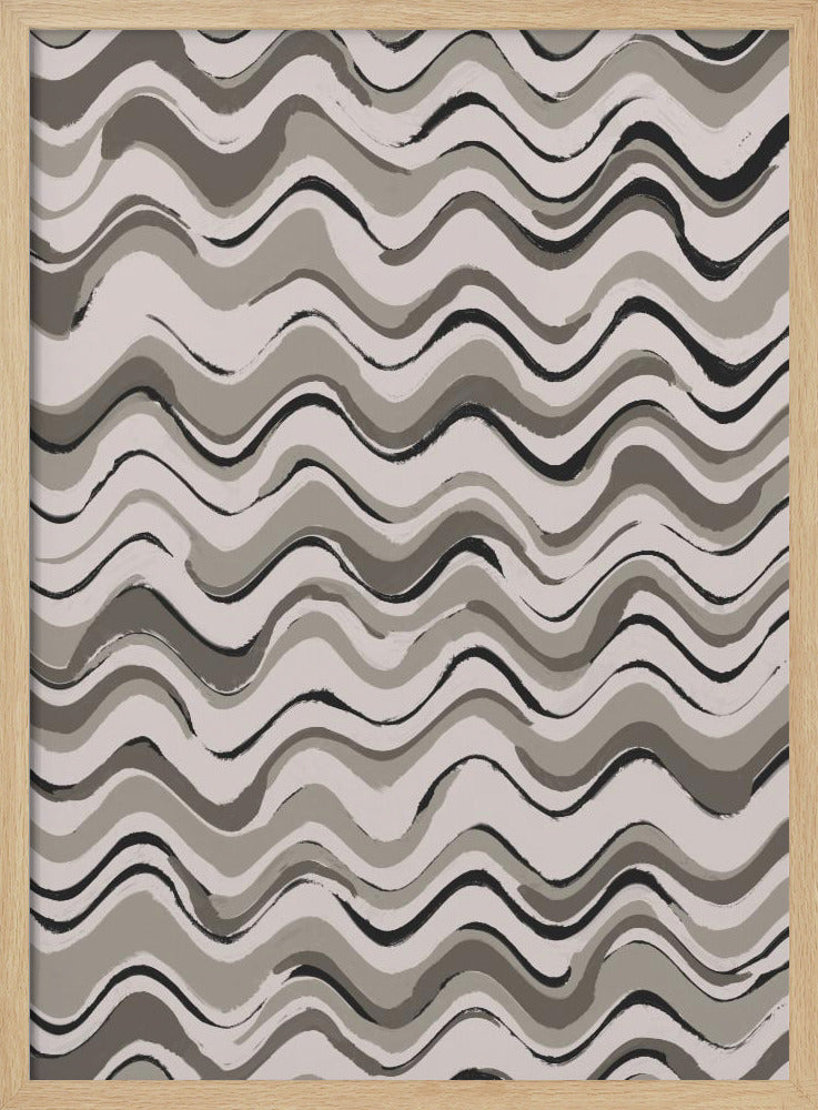 Monochrome Waves | Poster