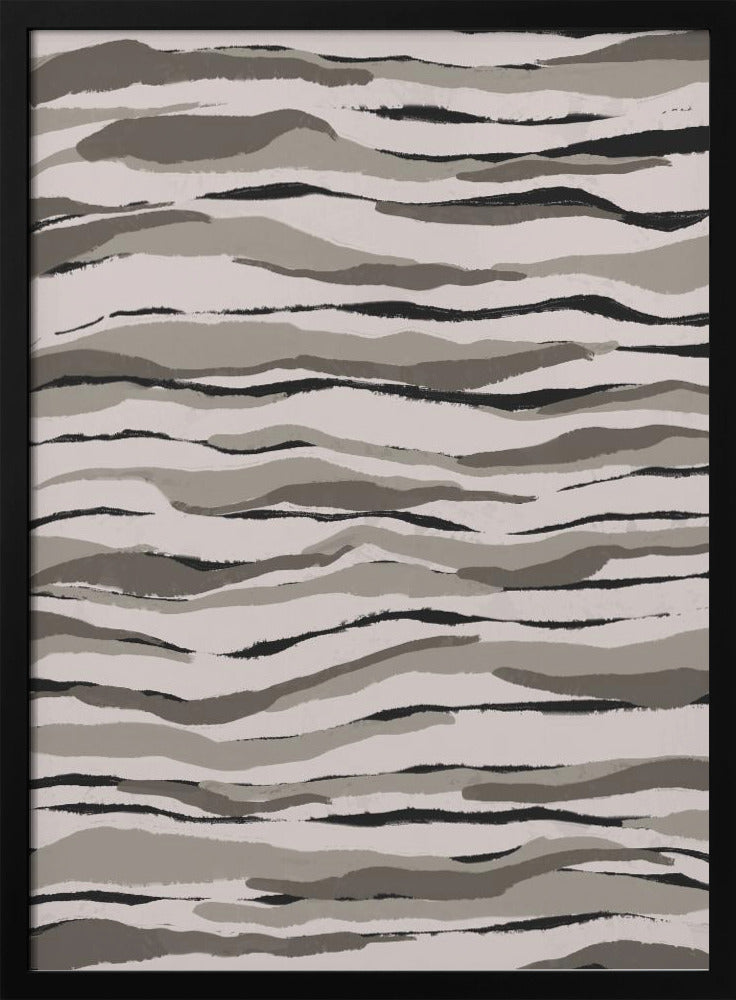 Monochrome Waves | Poster