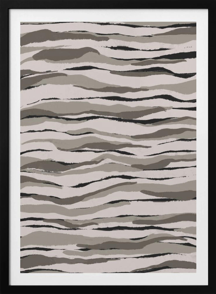 Monochrome Waves | Poster