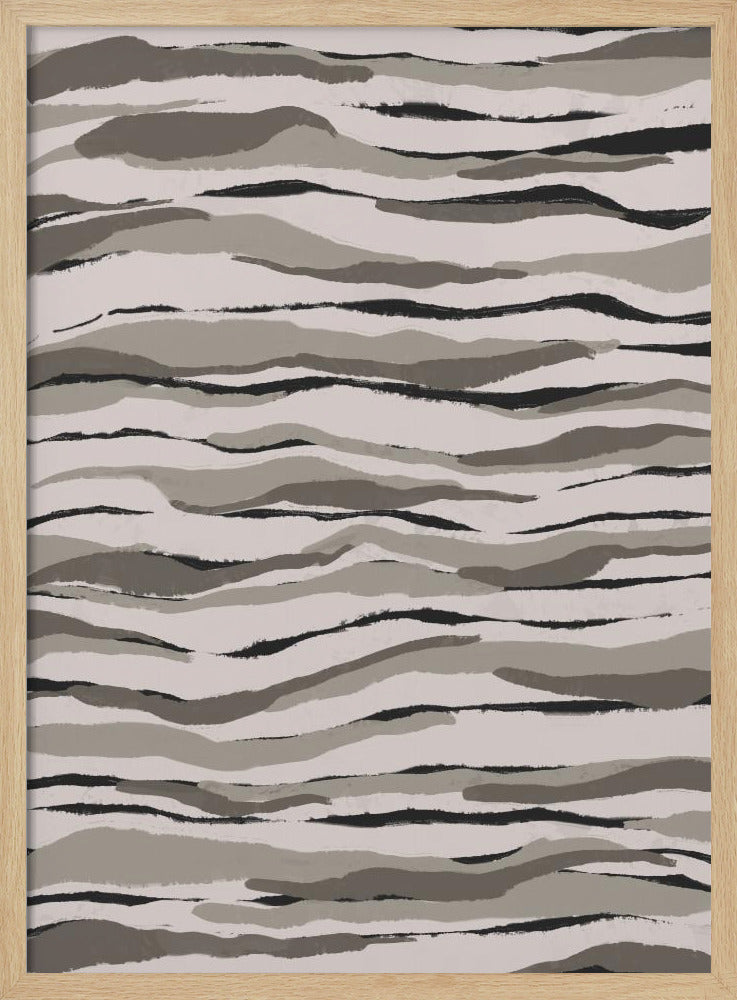 Monochrome Waves | Poster