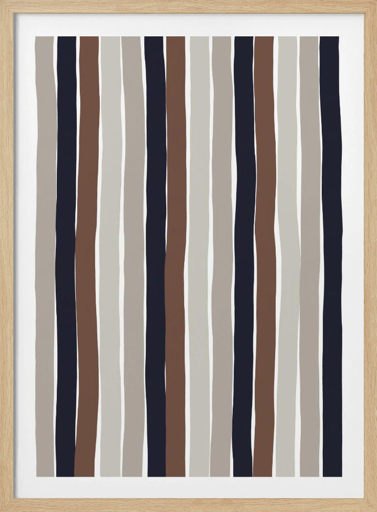 Wavy Earth Stripes | Poster
