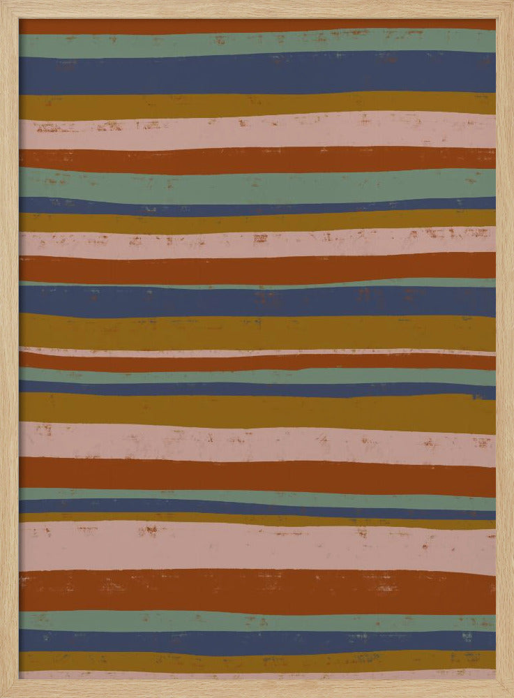 Earthy Stripes Flow | Poster