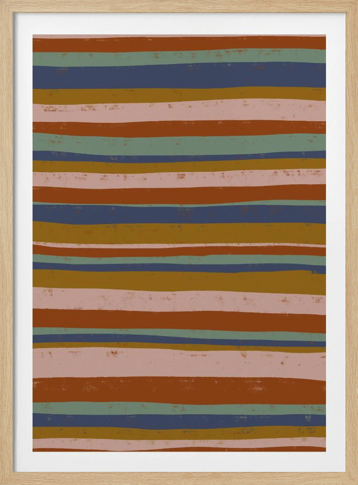 Earthy Stripes Flow | Poster