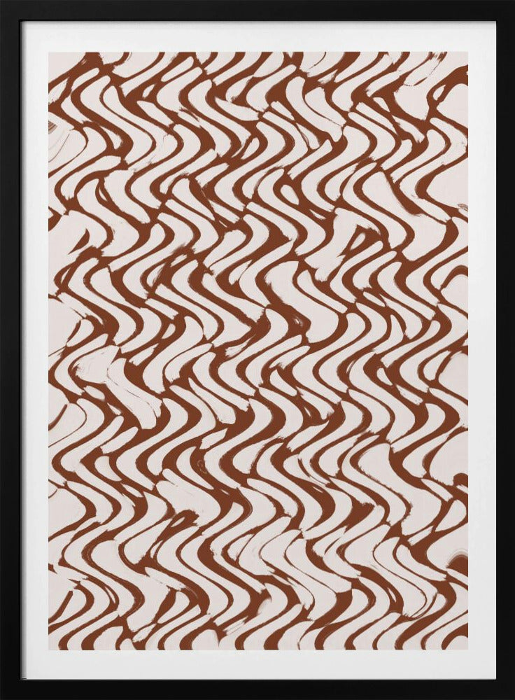 Wave of Mocha Lines | Poster
