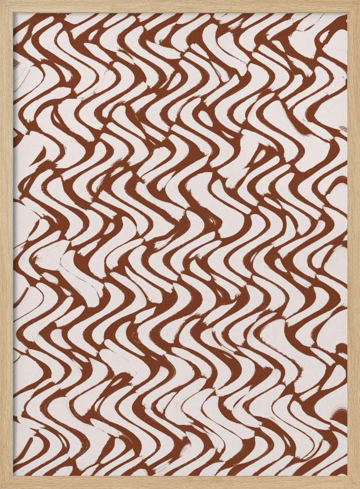 Wave of Mocha Lines | Poster