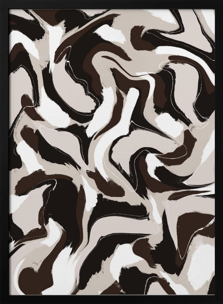 Swirling Earth Tones | Poster