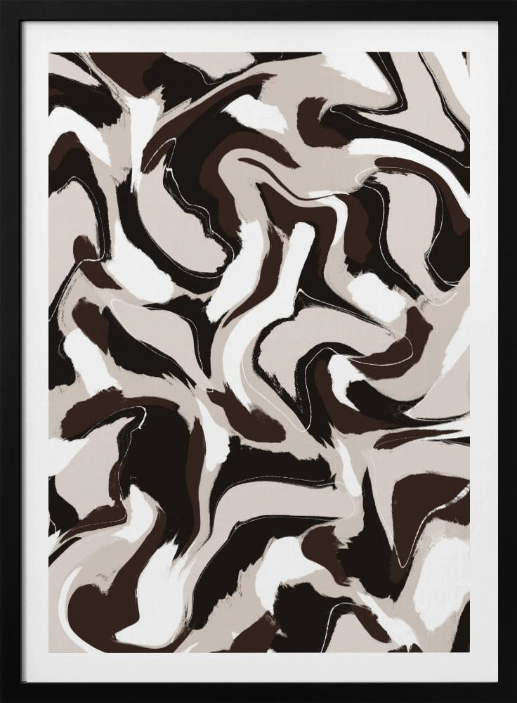 Swirling Earth Tones | Poster