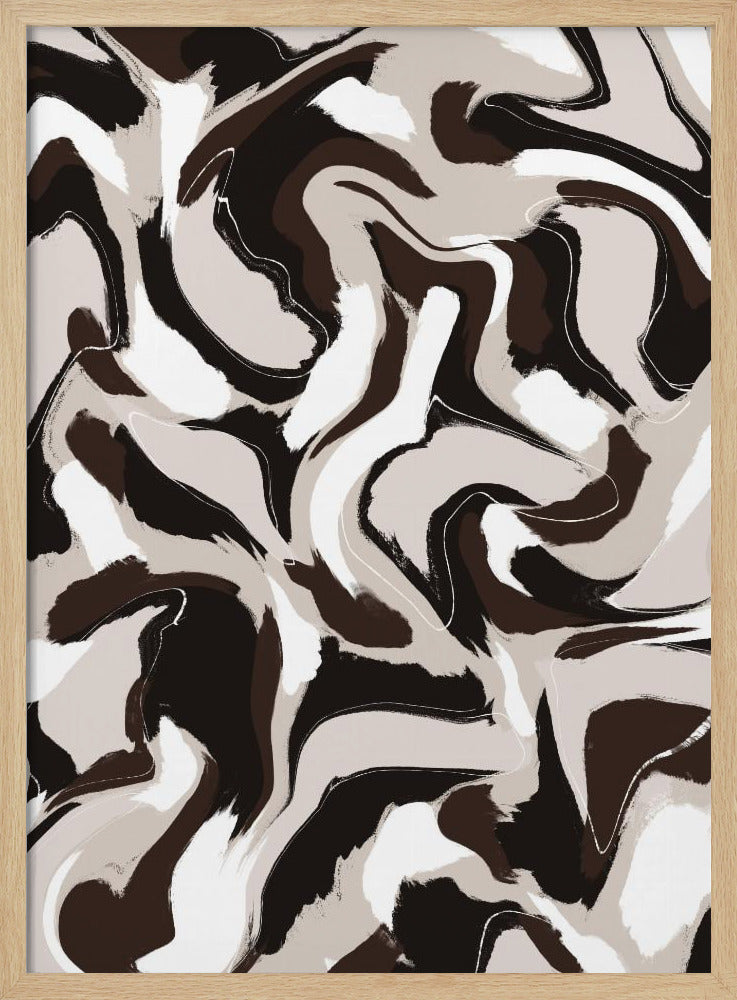 Swirling Earth Tones | Poster