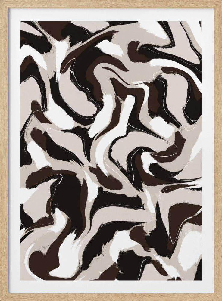 Swirling Earth Tones | Poster