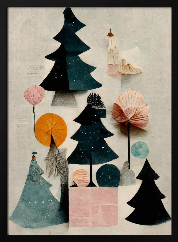 Cute Pine Tree Composition | Poster