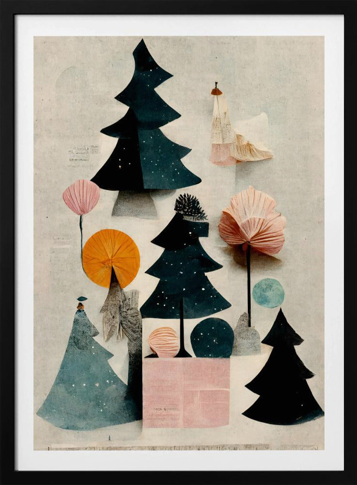 Cute Pine Tree Composition | Poster