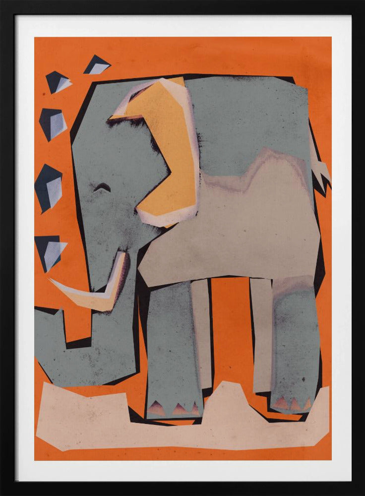 Geometric Elephant | Poster