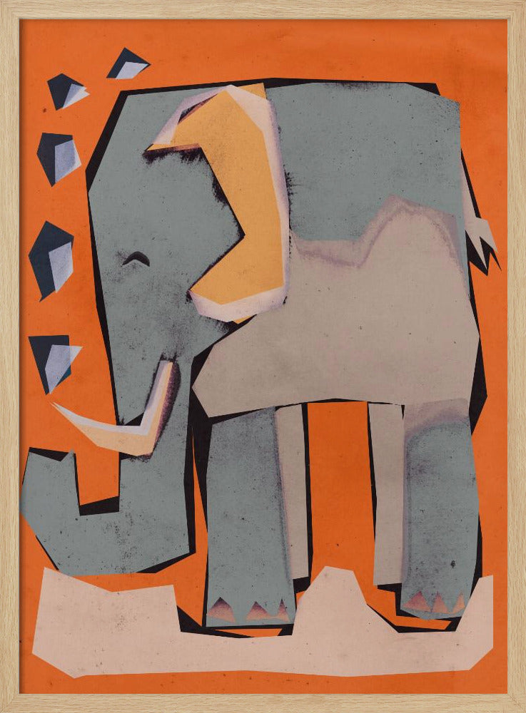 Geometric Elephant | Poster