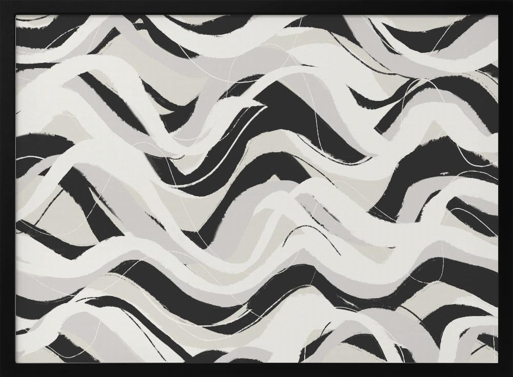 Monochrome Waves | Poster