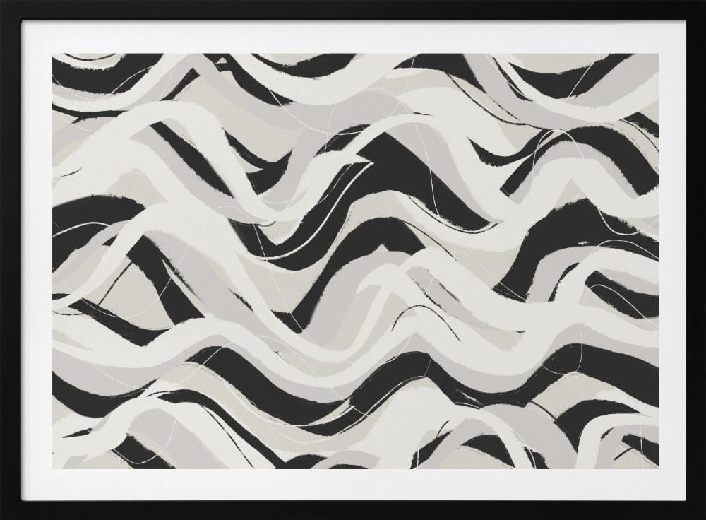 Monochrome Waves | Poster