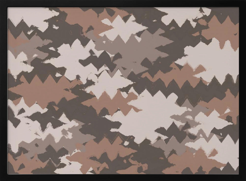 Zigzag Earth Tones | Poster