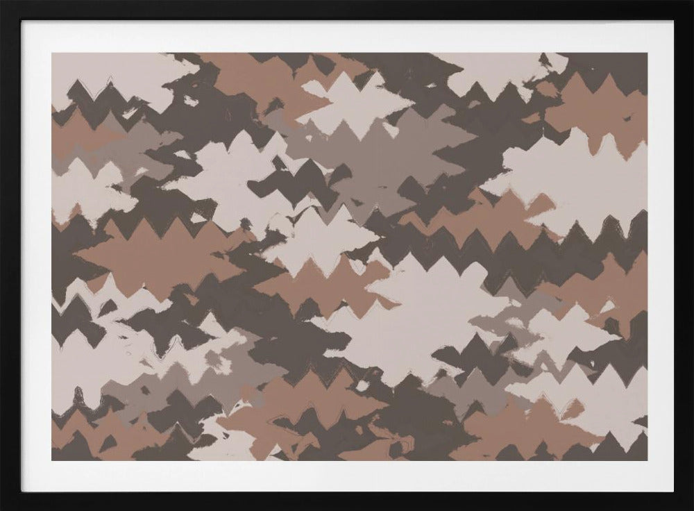 Zigzag Earth Tones | Poster