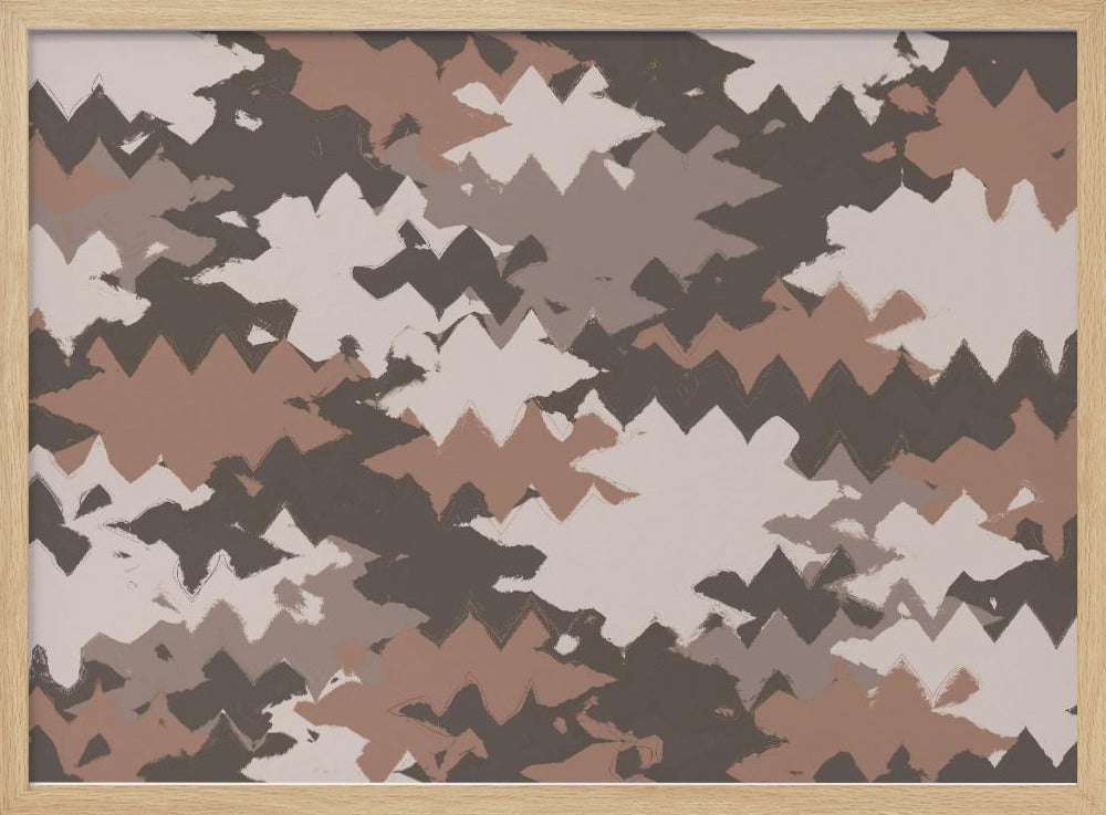 Zigzag Earth Tones | Poster