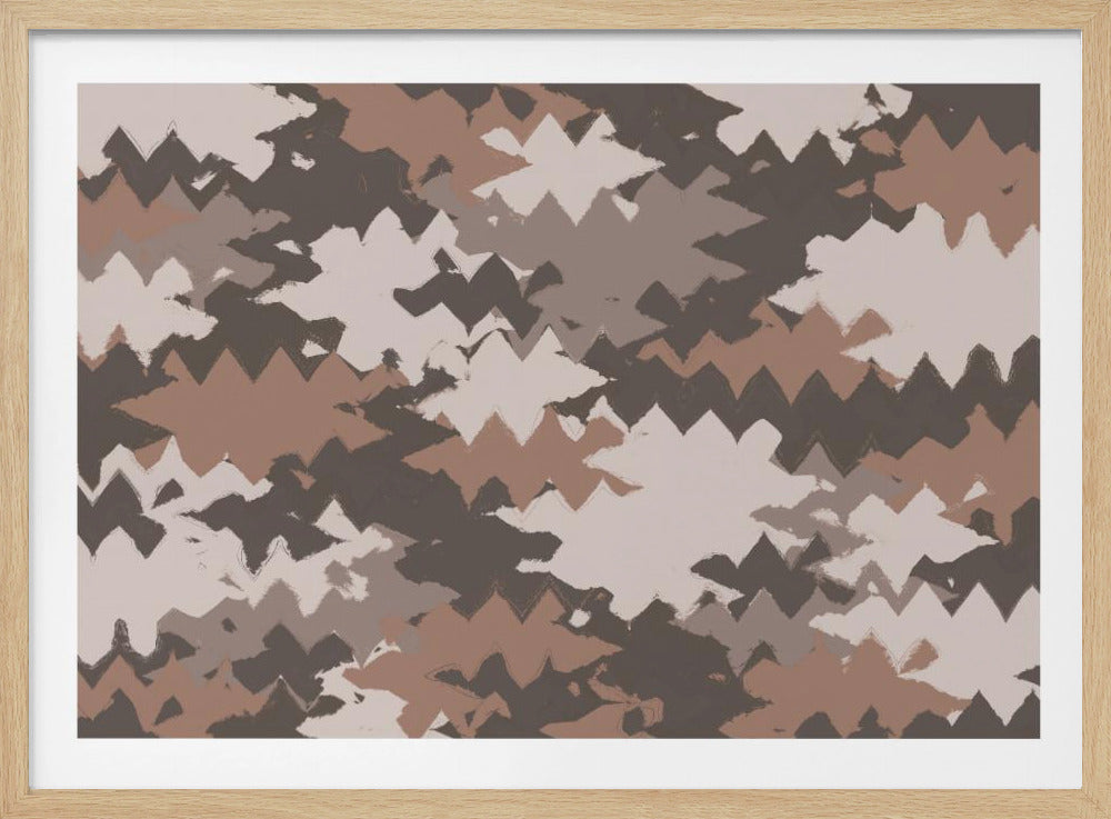 Zigzag Earth Tones | Poster