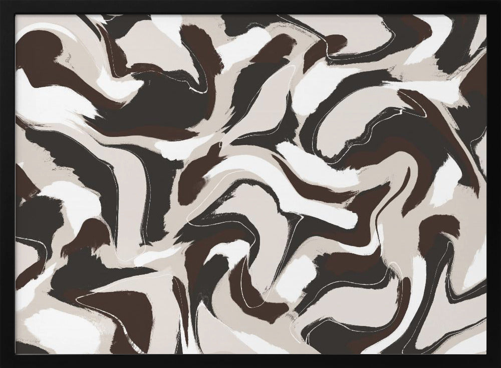 Swirling Earth Tones | Poster