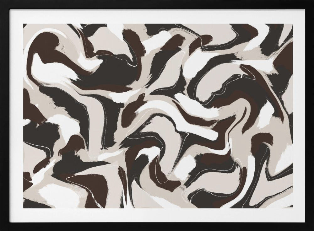 Swirling Earth Tones | Poster