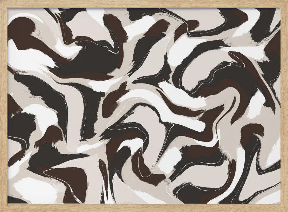 Swirling Earth Tones | Poster