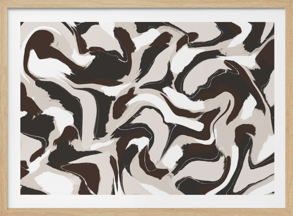 Swirling Earth Tones | Poster